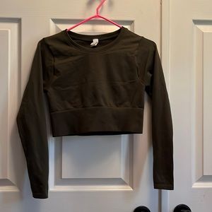 Aerie green workout top, never worn